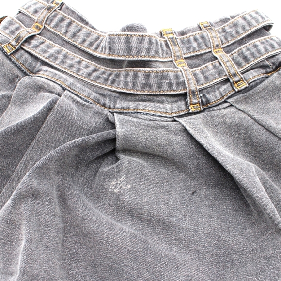 Black/Brown Hue Mini Denim Skirt – Size M/L - Picture 4 of 4